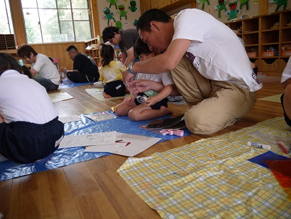 親子参観デー　　万華鏡作り☆彡　年中