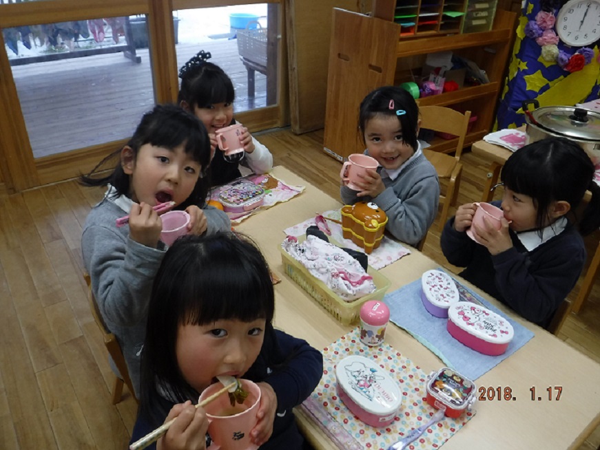 ☆お味噌汁を食べたよ☆（年長）:画像６