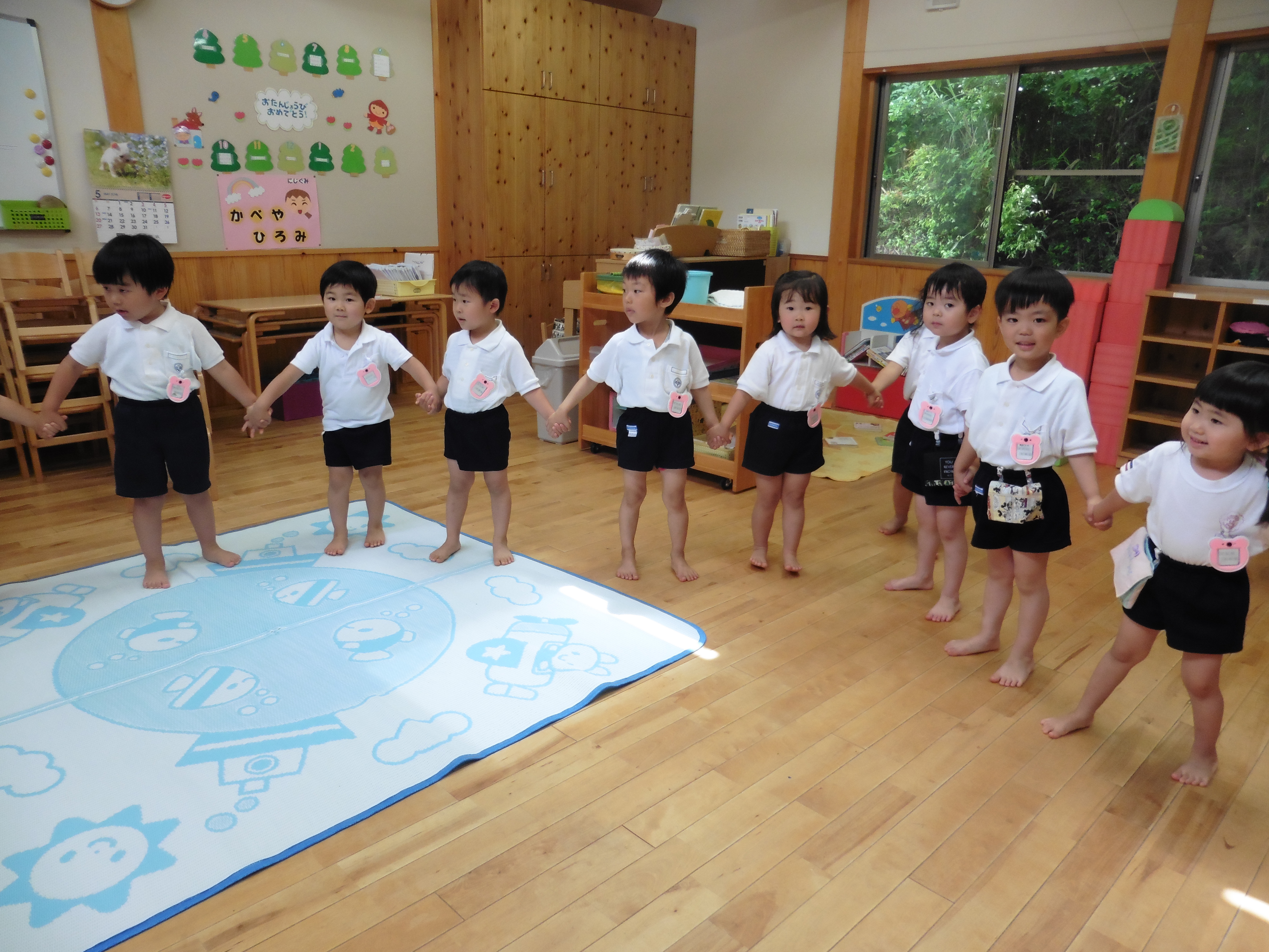 みんなと遊ぶと楽しいねっ☆年少