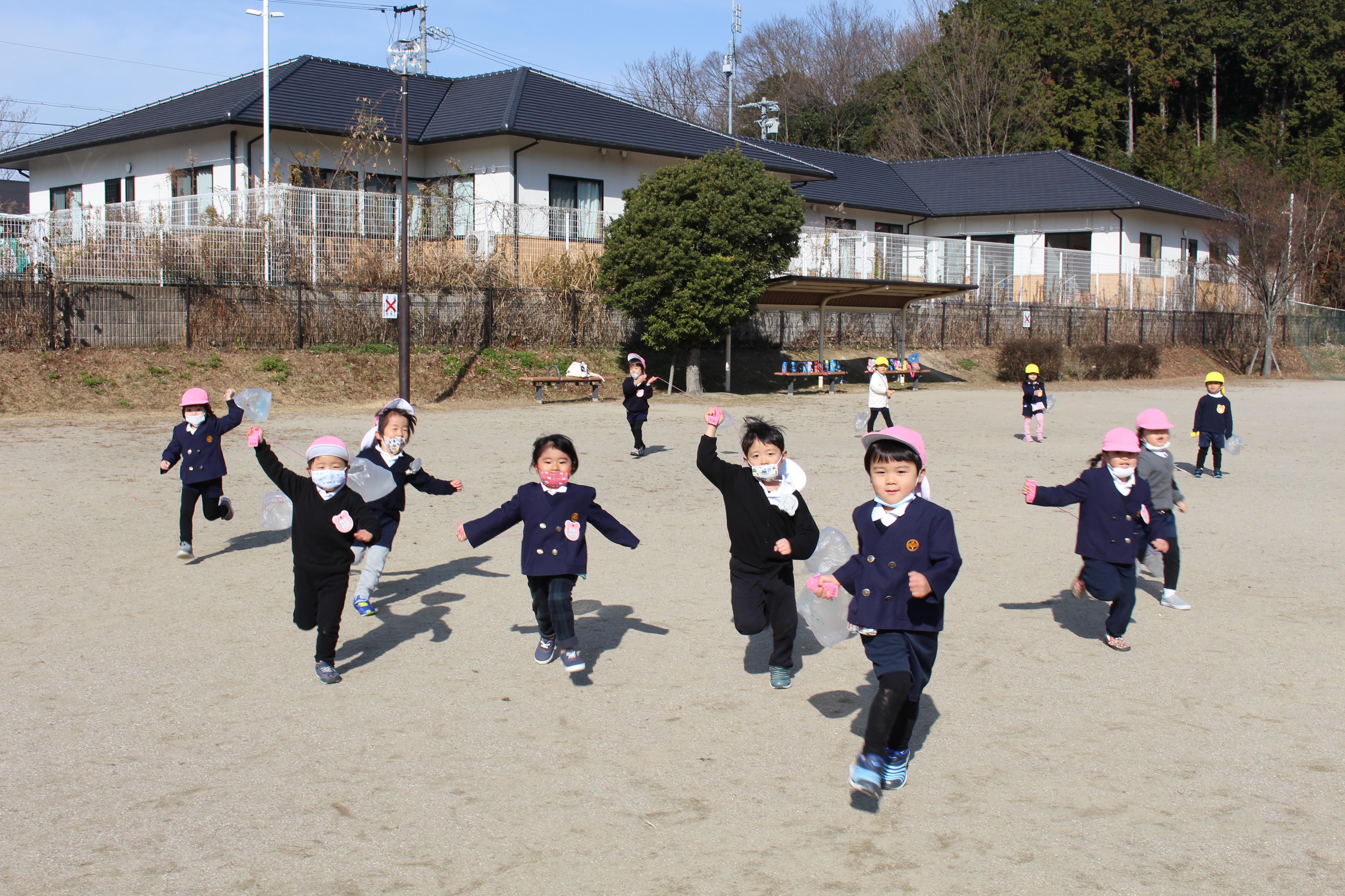 ☆年少☆凧あげをしました！！