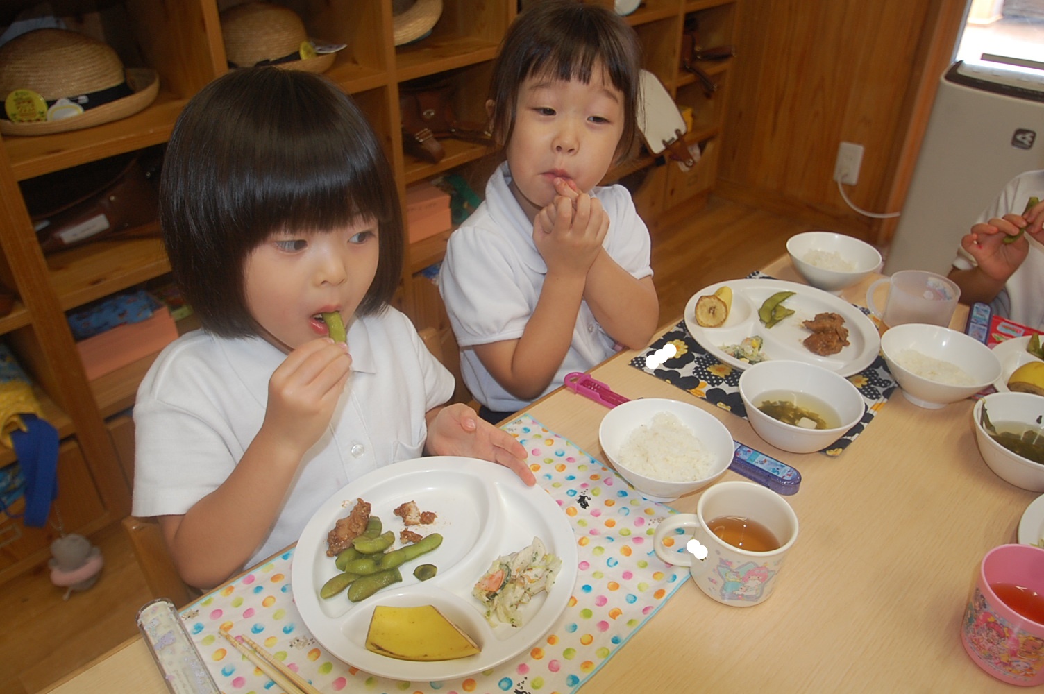 ☆年中☆　収穫した枝豆を食べたよ:画像６