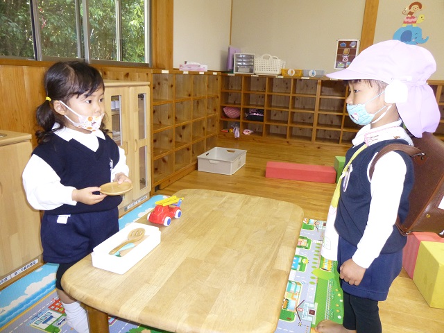 りす組、３歳になった子が入園しました！:画像２