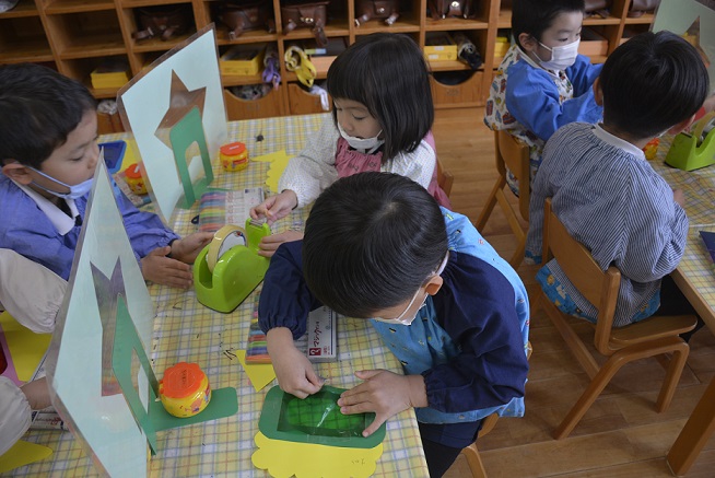 鬼のお面を作ったぞ～！！☆年中☆:画像１