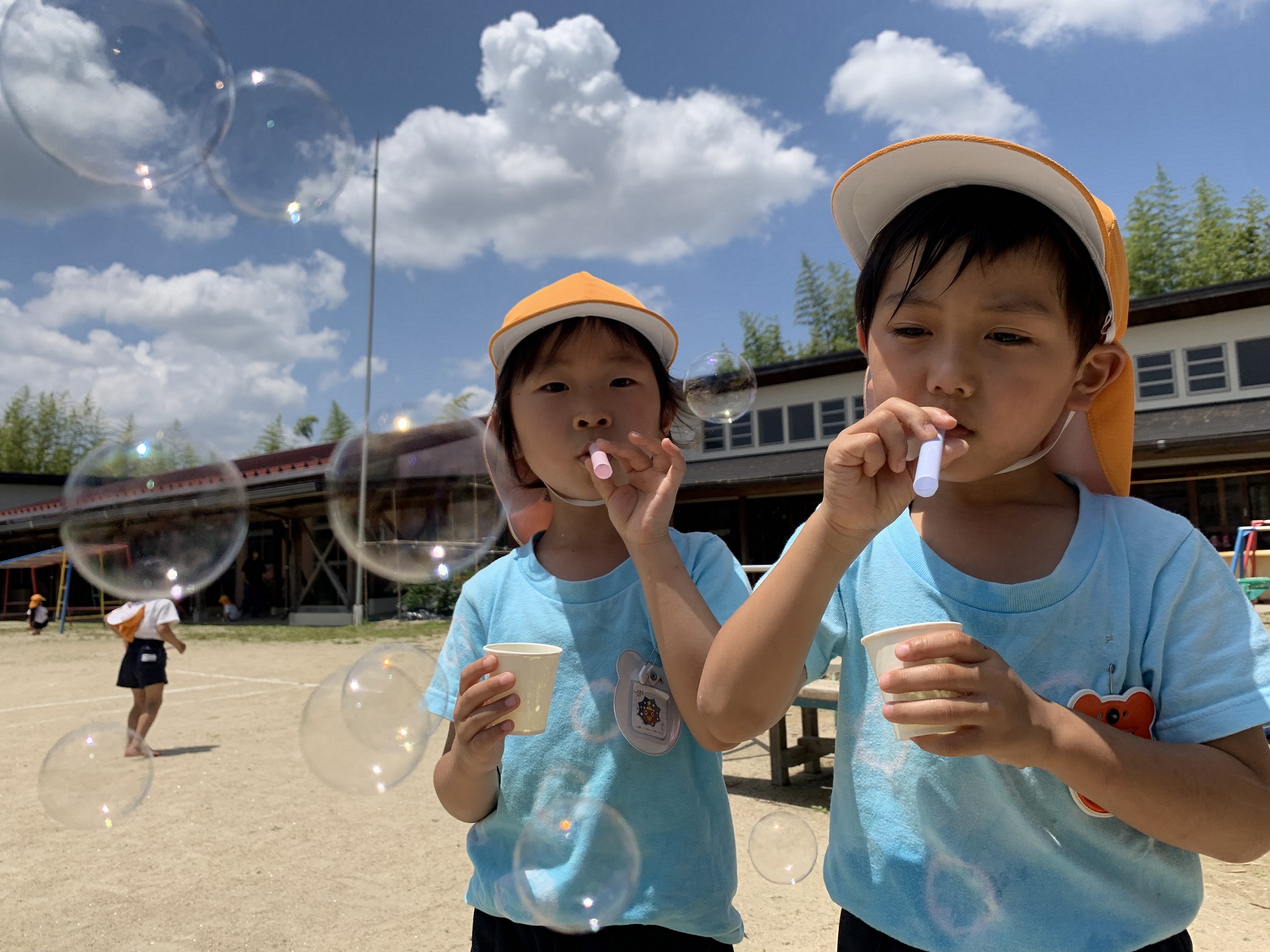 ★ほしぐみ★　しゃぼん玉で遊んだよ！！:画像４