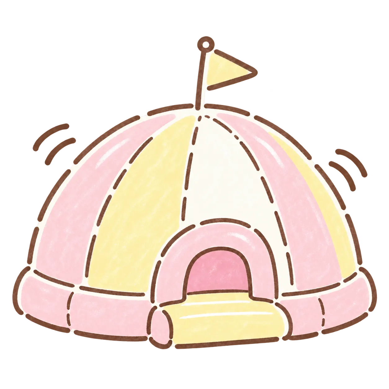 ふわふわドームのイラスト