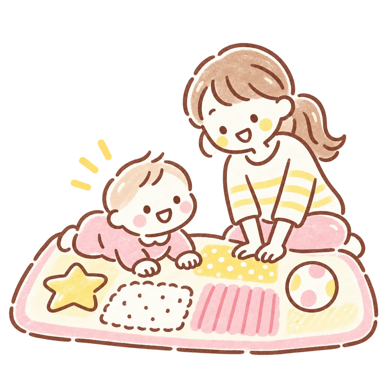 Let'sはいはいのイラスト