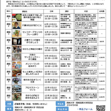令和8年度　燈台もとくらし講座のご案内